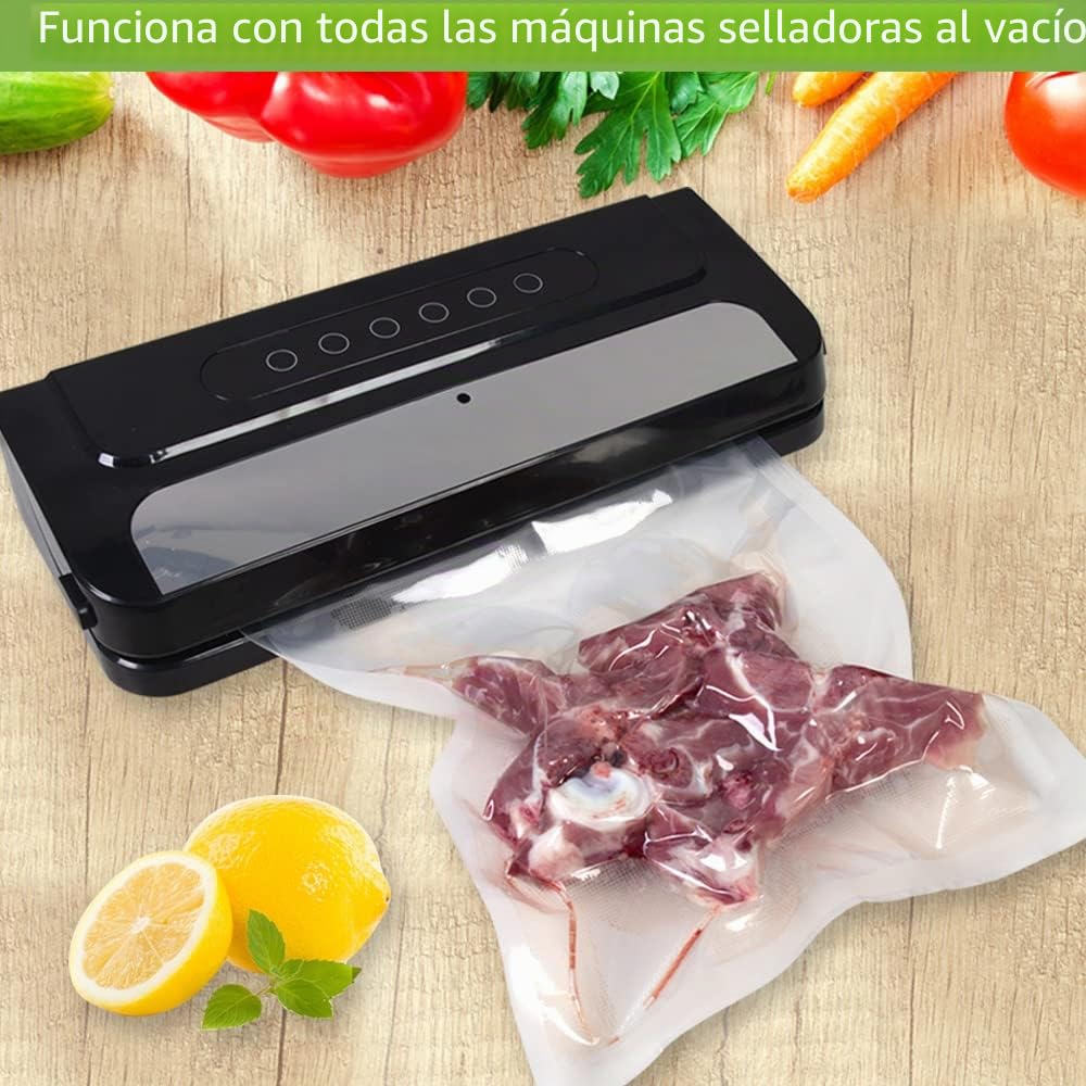 200 Bolsas 28x40cm Bolsas Envasar al Vaci Vacio Alimentos Bolsas de Vacío de Alimentos,Bolsas para Envasar al Vacío Envasado al Vacío para Alimentos Sin BPA