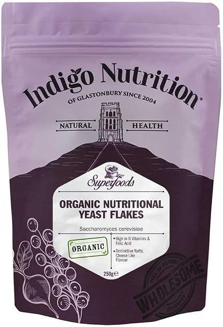 Indigo Herbs Organic Nutritional Yeast Flakes 250g | Vegan | High in B Vitamins