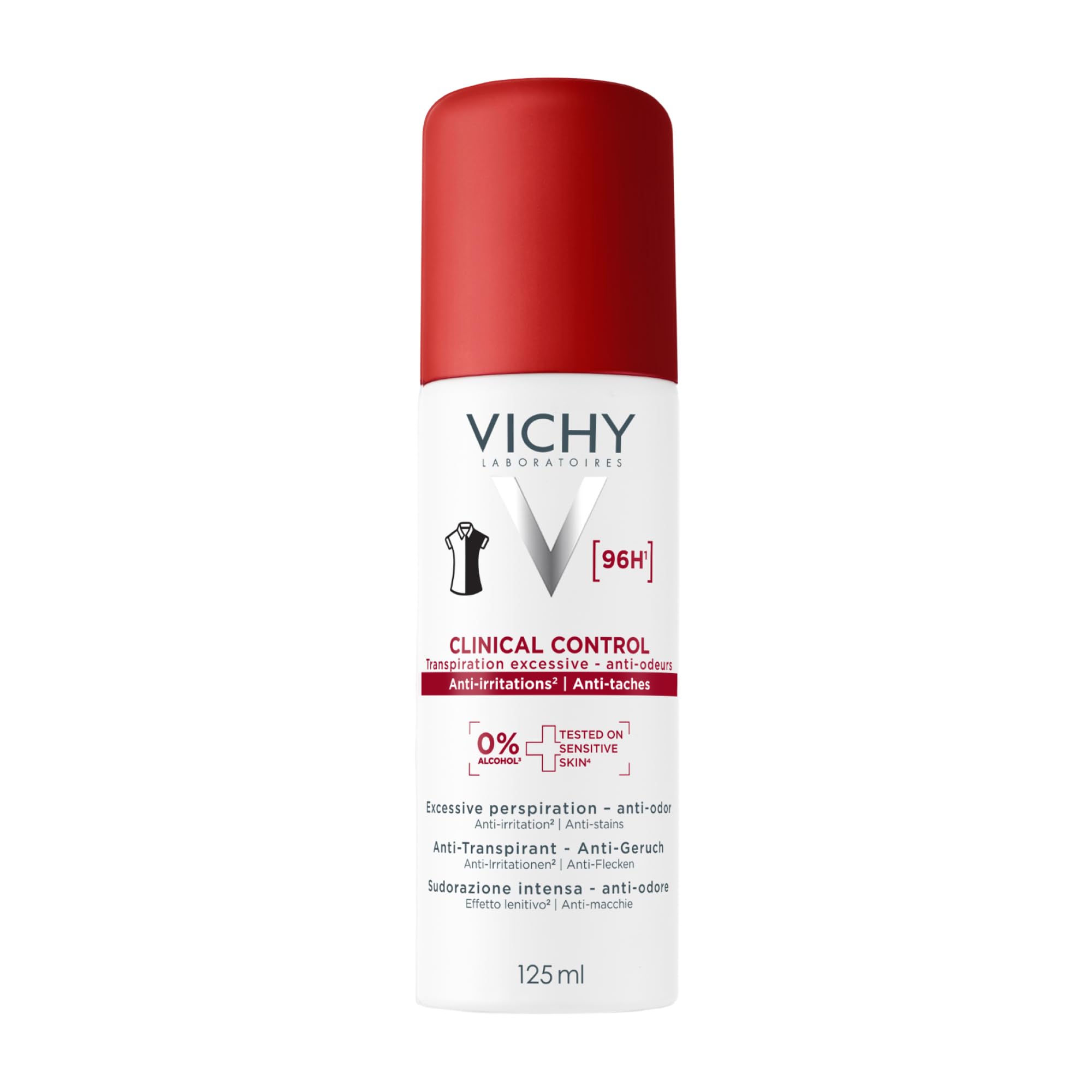 Vichy Clinical Control Aerosol Spray 96h Excessive Perspiration 125 ml