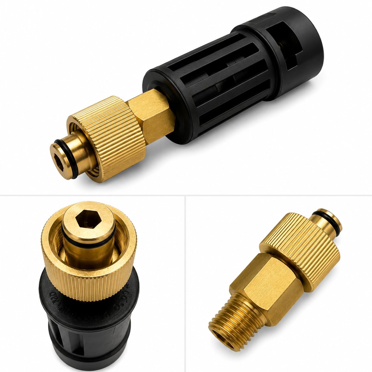 M&M Smartek Adapter für – kompatibel/geeignet zu Bajonett Kärcher IG auf Easy!Lock mit TR22 Gewinde