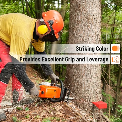 UNCO- Tree Felling Wedges with Spikes, 6 pcs, 5.5\", 8\" & 10\", Orange Wedges with Storage Bag, Splitting Wedge, Plastic Wedges for Tree Cutting, Logging Tools and Equipment, Chainsaw Wedges for Trees - Thumbnail 6