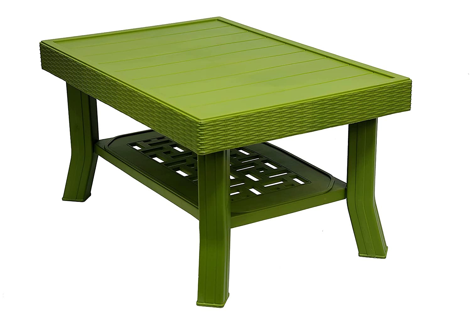 SkyGlamour Supreme Vegas Plastic Table | Center Table for Home | Office | Indoor&Outdoor | Supreme Coffee Table (Color: Mehandi Green; Qnt: 01 Pc.)-image-35
