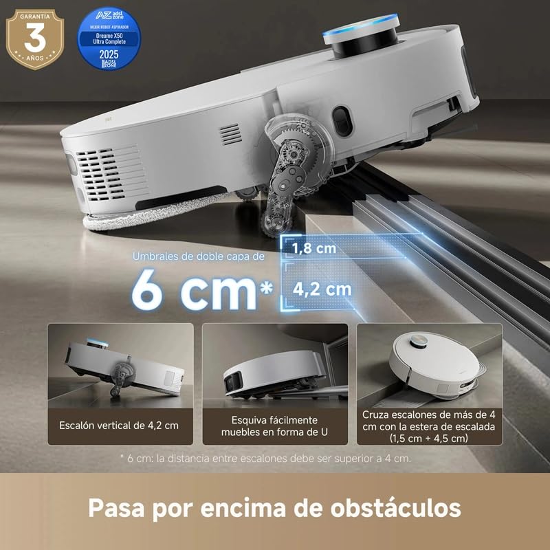 Miniatura 2 de dreame X50 Ultra Complete Robot Aspirador y Fregasuelos, 20.000Pa Succión