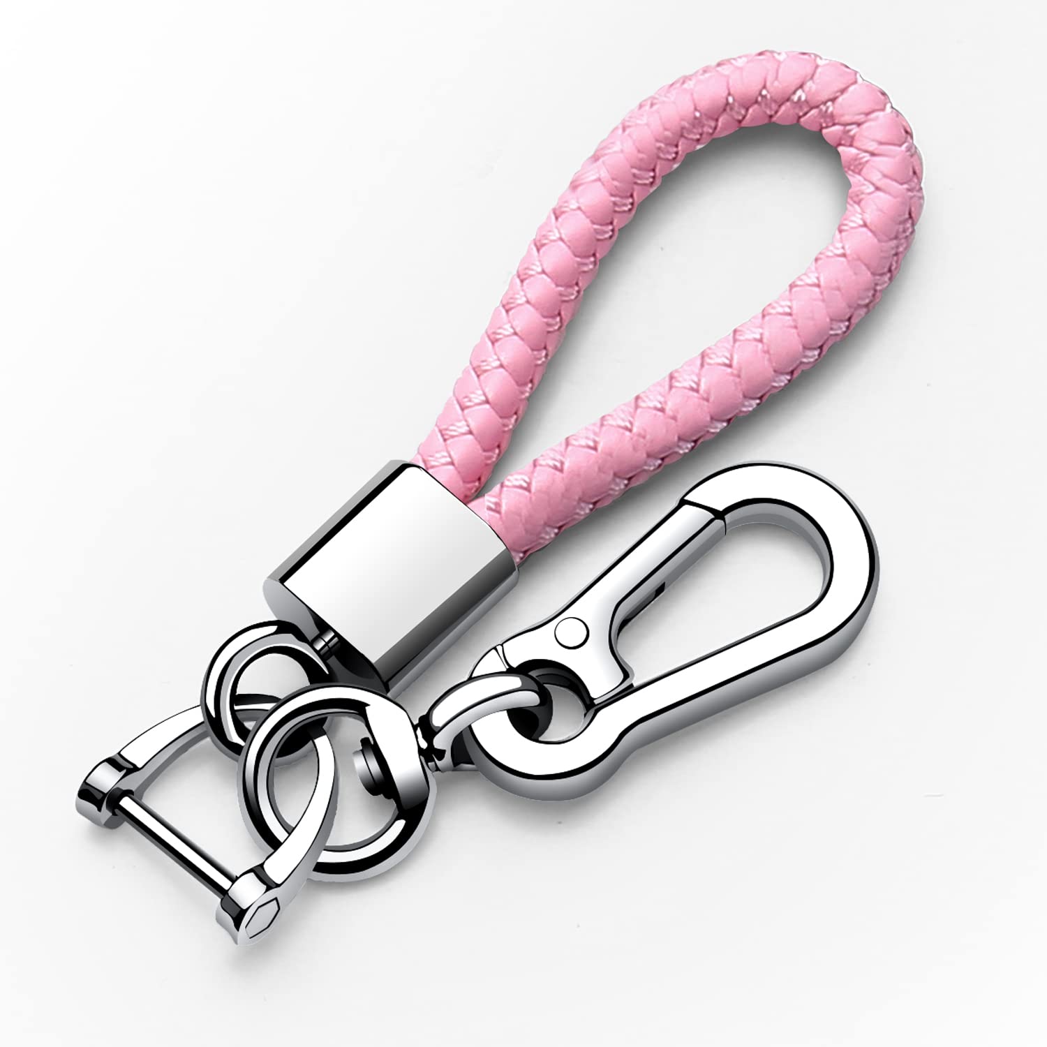 Tukellenfor Leather weave keychain suit for car keychain keyring Present for Man and Woman，Durable and comfortable