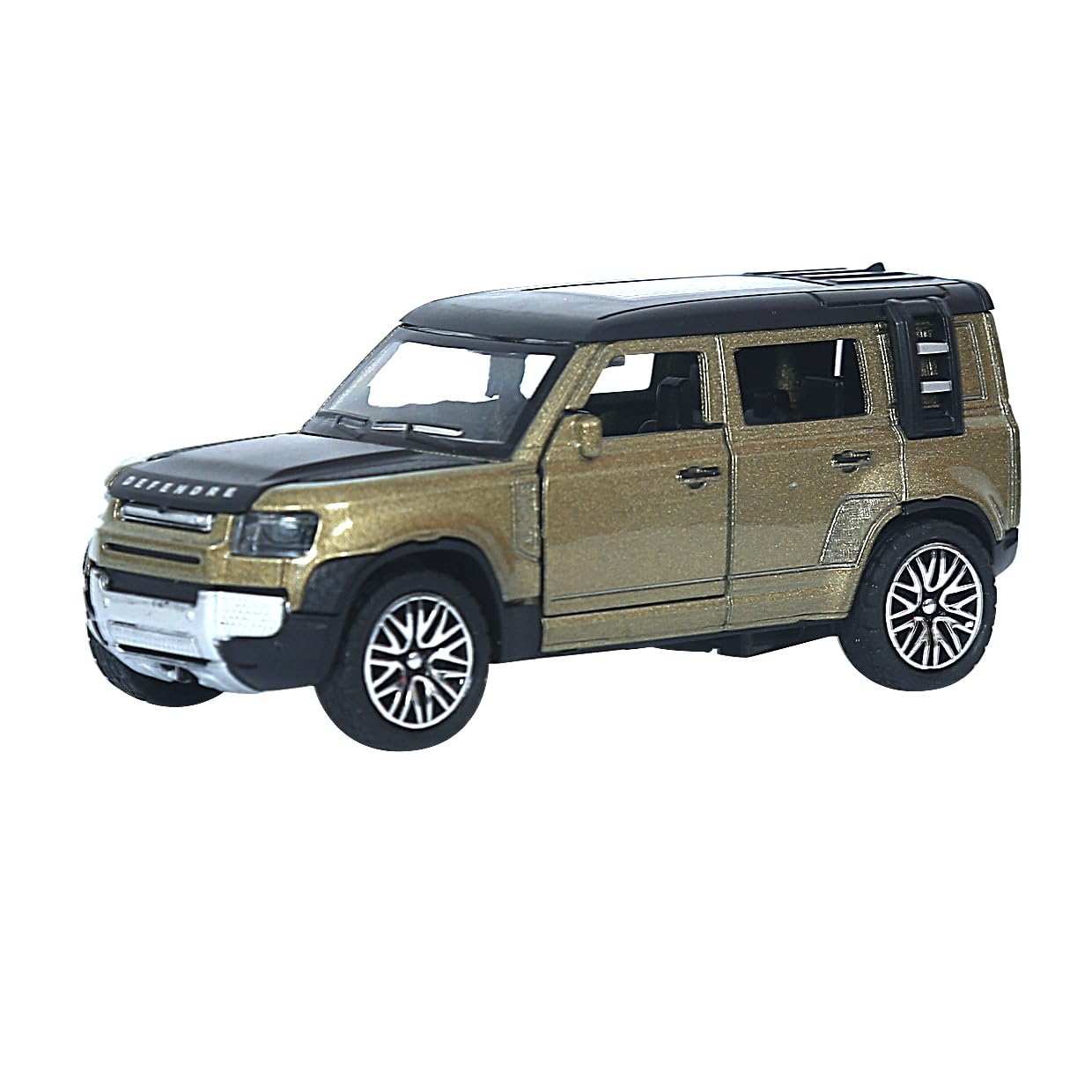 JOA TOYBOX Alloy Metal Pull Back Die-Cast Car Defender Sports Racing Car Off Road Diecast Metal Pullback Toy Car With Openable Doors Boys Gifts Toys, Green