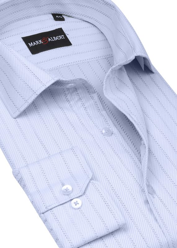 Image of Men's Striped Cotton Formal Shirt