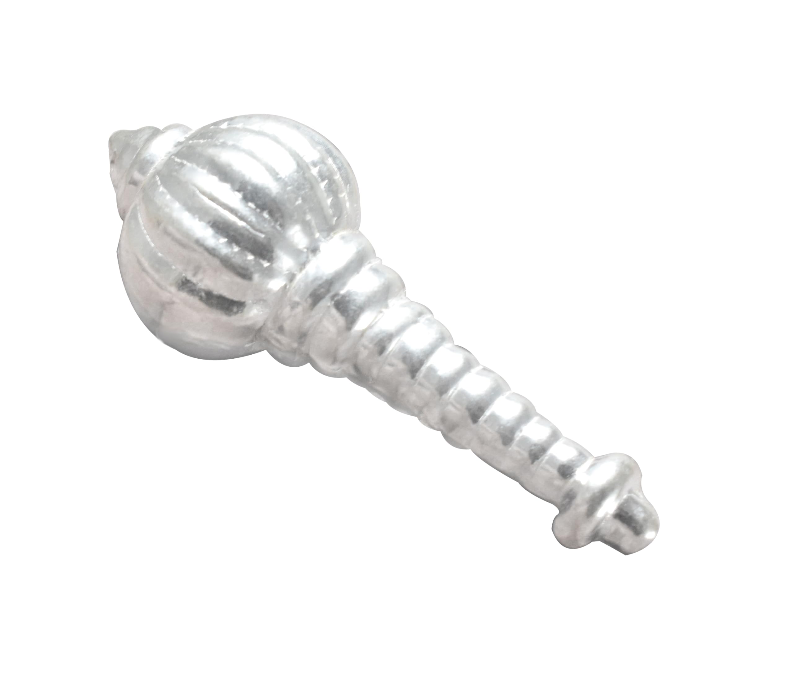 KMJ Pure Silver gada/mace for Lord Hanuman, Weapon of Bajrangbali Hanuman, Sacred Pooja Symbol & Devotional Gift (4 cm)-image-43