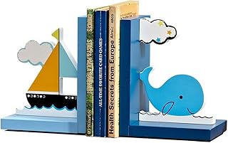 Podpórki do książek Zakończenia książek na półki Zakończenia książek, podpórki do książek, zestaw 2 drewnianych podpórek, regał studencki dla dzieci, chłopców lub dziewcząt Przedszkole lub sypialnia