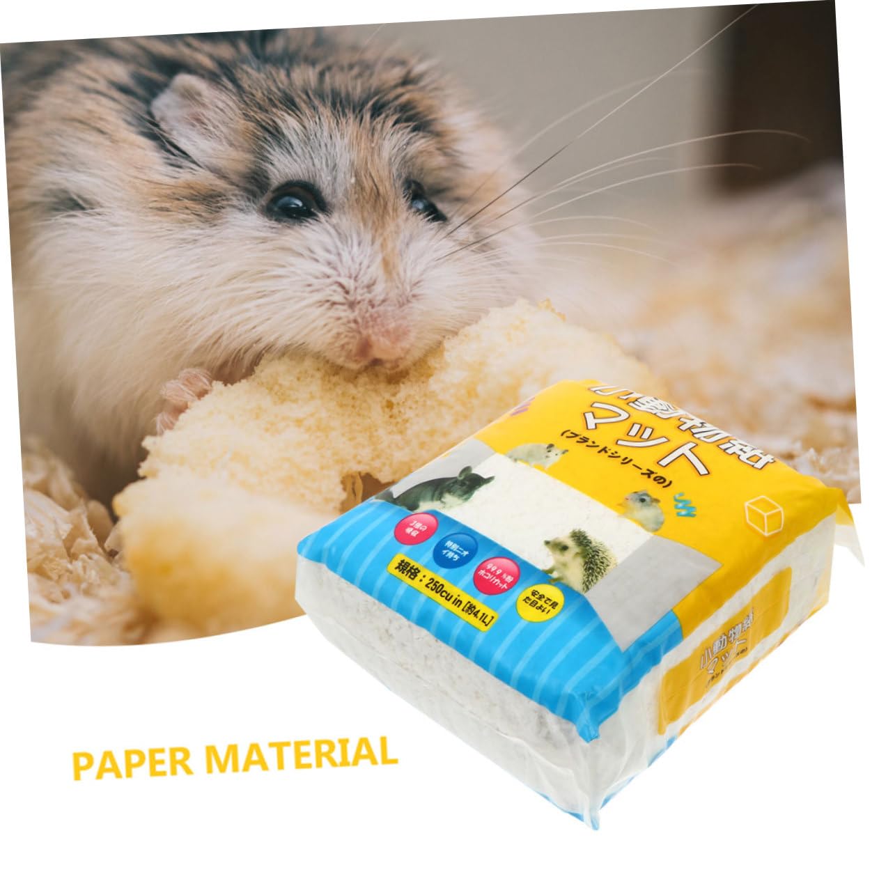 GALPADA Materiale Assorbente a Bassa Polvere per Piccoli Animali, in Carta Chiara, per Gabbie di Conigli e Gerbilli, Mantiene la Casa Asciutta e Profumata