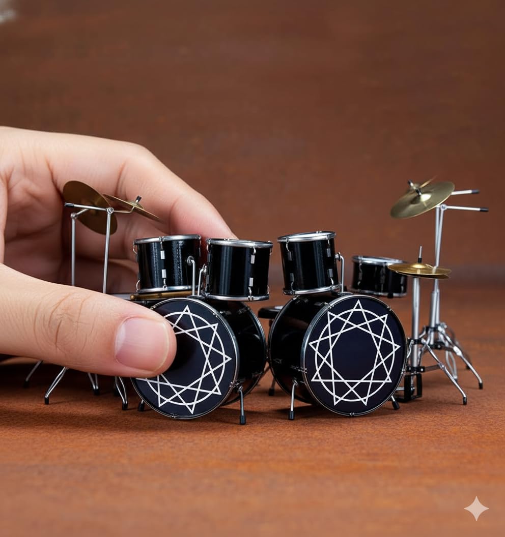 Amazon.com: AXE HEAVEN Joey Jordison Signature Miniature Drum Set