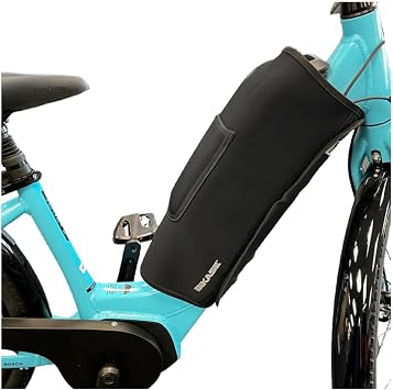 BiKase E-Bike Battery Cover Neoprene Electric Bicycle Battery Cover for Outdoor Riding, Transporting on Car Rack, eBike Battery Cover for Isolating Battery, Waterproof, Dirt Resistant