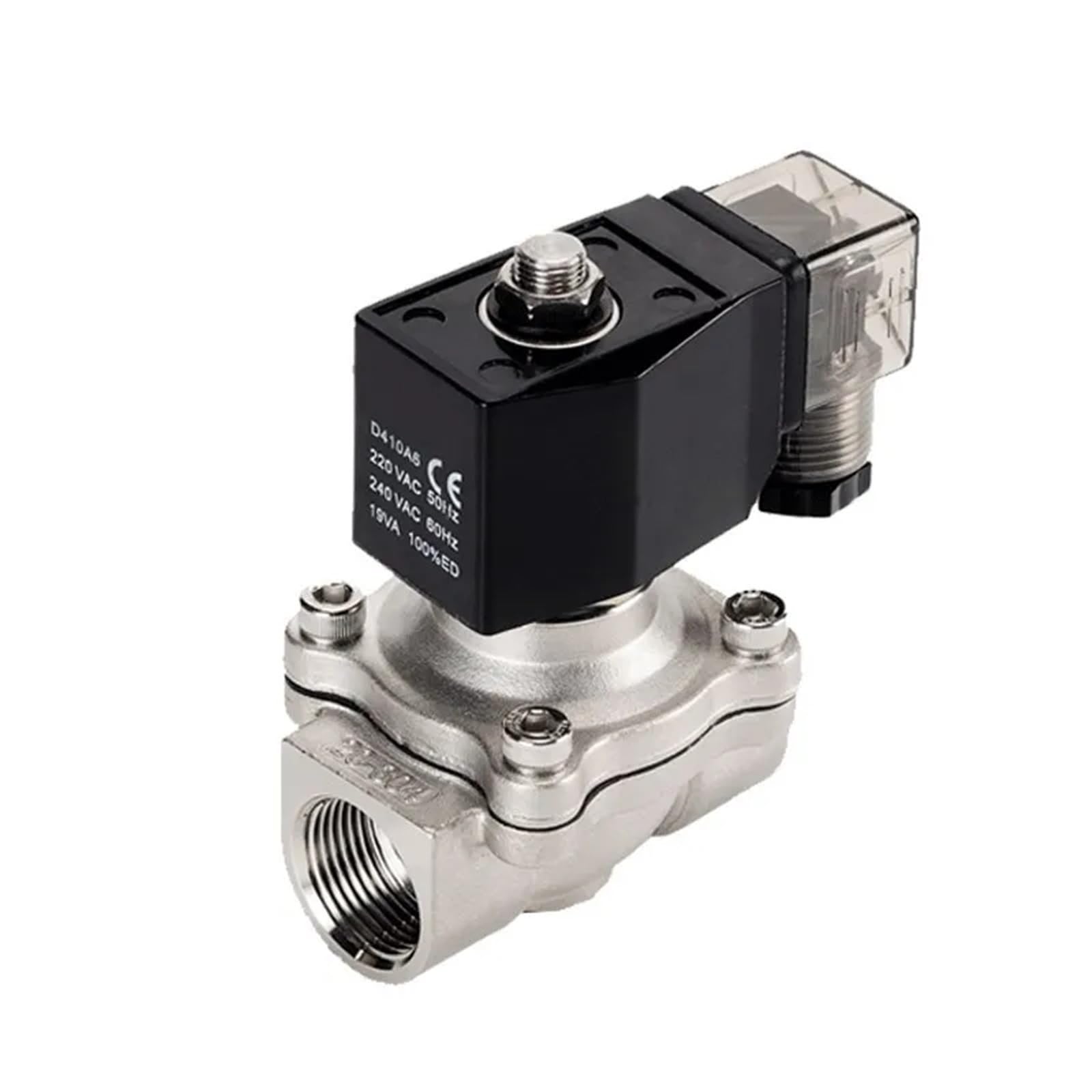 Électrovanne 3/4 contre les fuites d'eau vanne inox 24V normalement fermée EPDM
