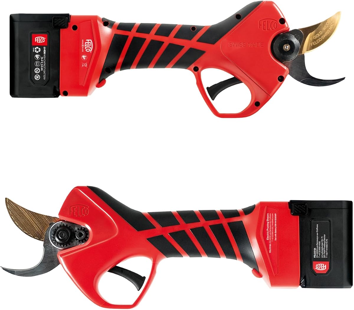 FELCO 834 Electric Pruning Shear – 1.6" Cutting Capacity, Lightweight Cordless Design, Cut Shield & F-Gold Blade for Professional Vineyard, Orchard, Farm & Garden Use (FELCO 834W - All Purpose Blade)
