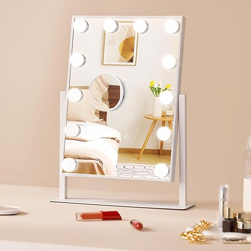 VEVOR Hollywood Vanity Mirror with Lights, 12 Dimmable Bulbs &