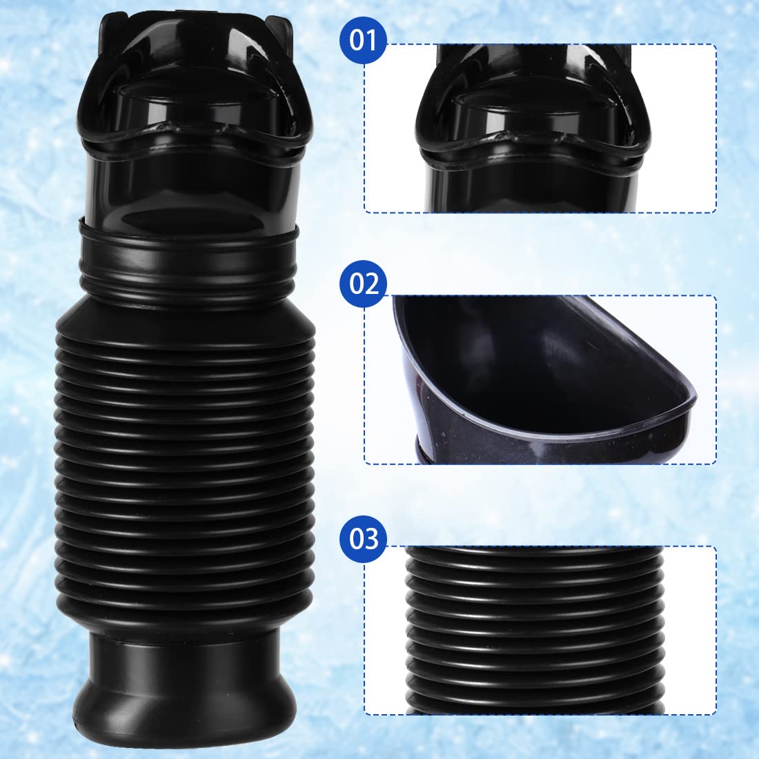 Urinoir Portable Rétractable 750 Ml - Urgence Voiture Camping Randonnée - Unisexe