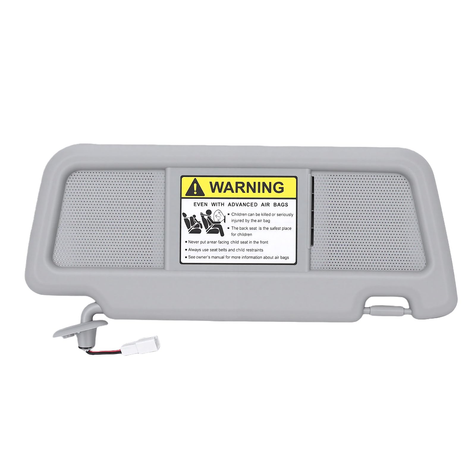 Goshyda Aletta Parasole Lato Conducente per RX-8 2004-2011, FE88-69-320B-77 Aletta Parasole Sinistra con Specchietto Cosmetico Illuminato, Interno Auto Resistente Al Calore, Grigio Chiaro,