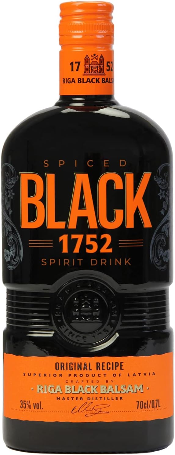 BLACK 1752 Liqueur 70cl, 35 ABV Spiced Spirit Drink from Latvia
