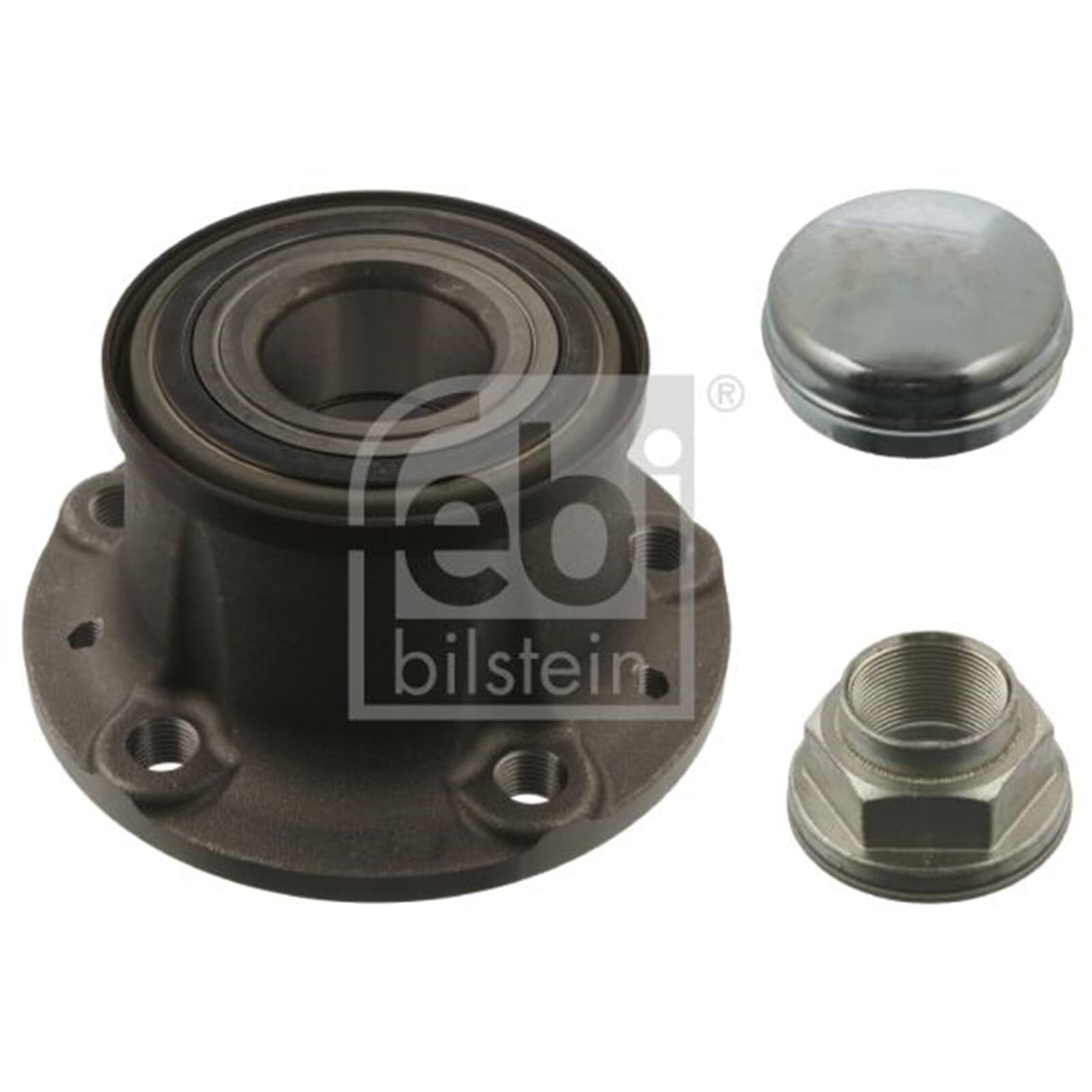 FEBI BILSTEIN Kit cuscinetto ruota 40018 Diametro interno: 42mm Diametro esterno: 143mm Cuscinetto a rulli conici Cuscinetto ruota integrato nel mozzo con anello sensore magnetico integrato con anello