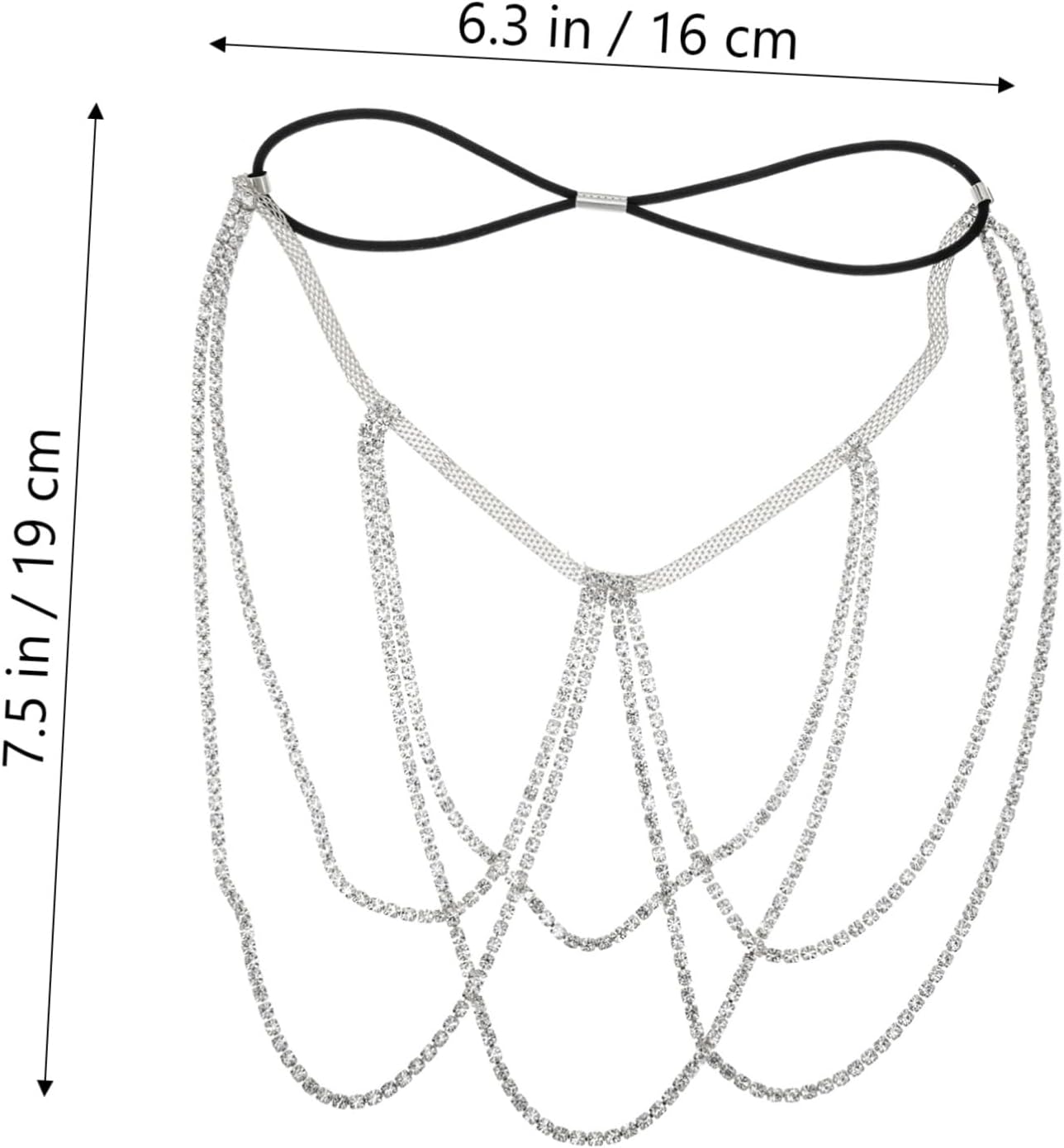 Rhinestone Thigh Chain Jewelry for Women Multi-layer Leg Chain Accessory for Nightclubs Beach Parties and Special Occasions Lightweight and Comfortable Fit