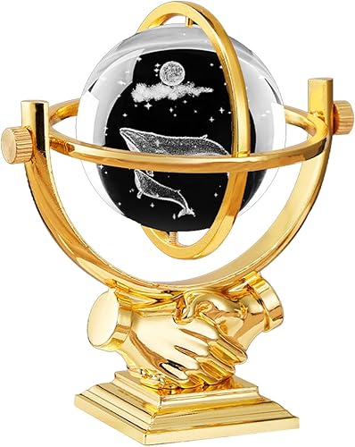 Miniatura 11 de Bola de cristal láser de Júpiter 3D con soporte (2.362 in) decoración de astronomía, decoración del hogar, bola de vidrio decorativa coleccionable