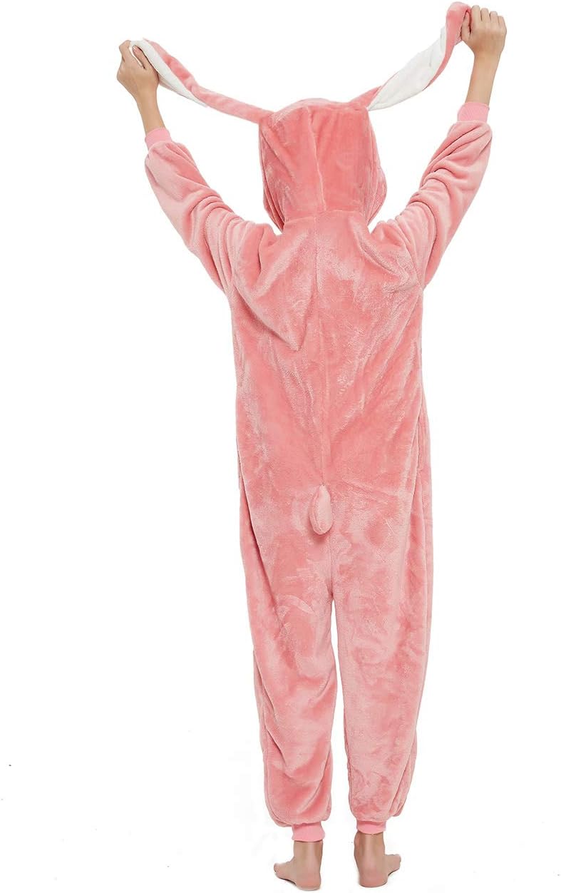 Easter Bunny Onesie Kids Rabbit Animal Unisex Girls Onepiece Pajamas Halloween Cosplay Party Costume