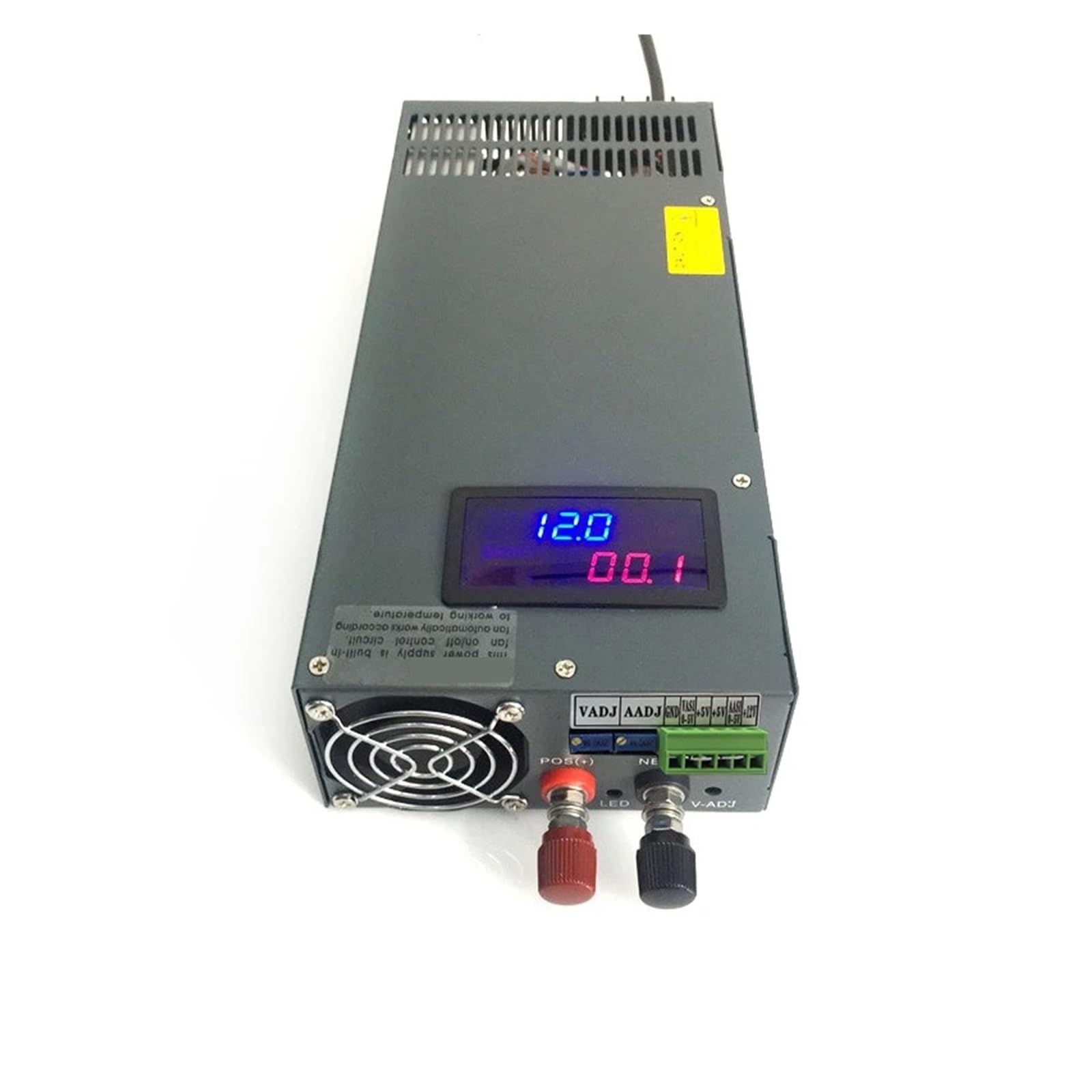 BRODEFUP 1500W AC-DC Switching power supply voltage and current adjustable 12V 24V 36V 48V 70V 80V 90V 220V 350V with displayer(With display,220V,0-13.8V 0-108A)