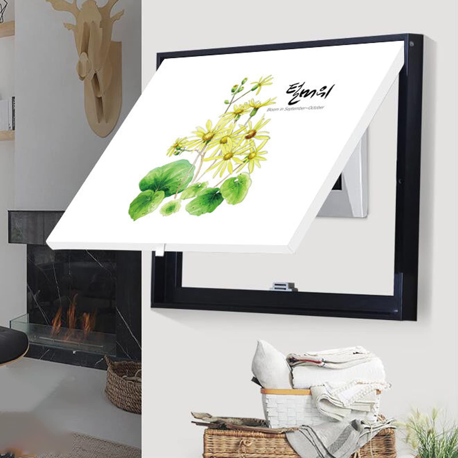 Pintura decorativa para contador eléctrico cuadro tapa de panel de luz de comedor moderno