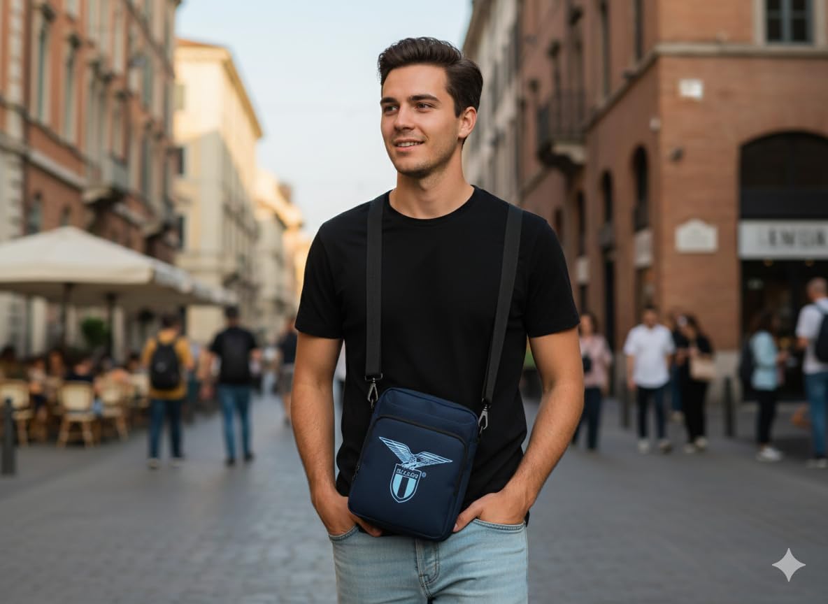 Borsello tracolla compatibile con Lazio Blu UNICA