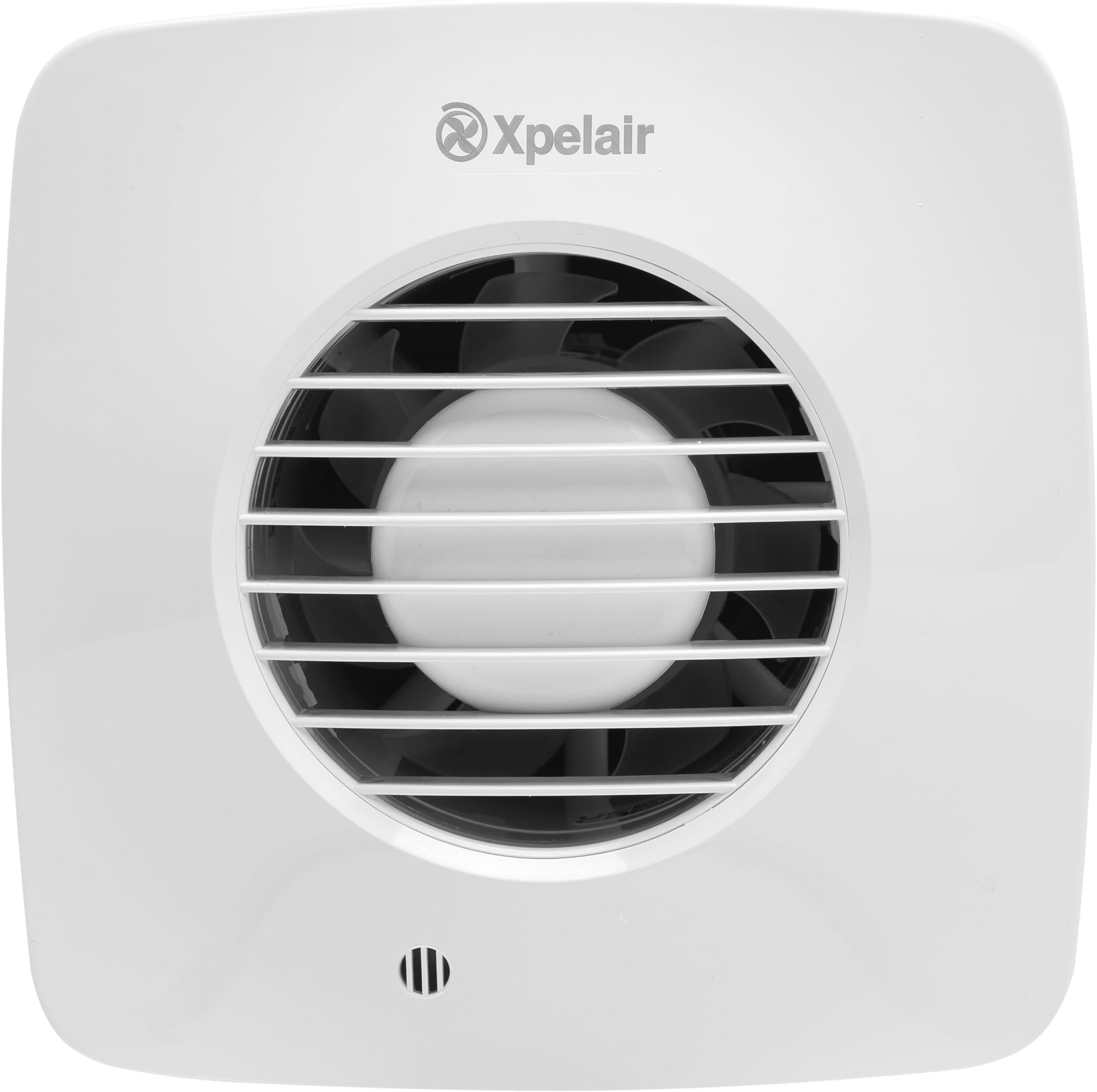 Xpelair DX100BTS Simply Silent Bathroom Extractor Fan with Timer, Adjustable Twin Speed, Ghost Air Movement Technology for Quiet Running, 100mm (4″), Square – Cool White