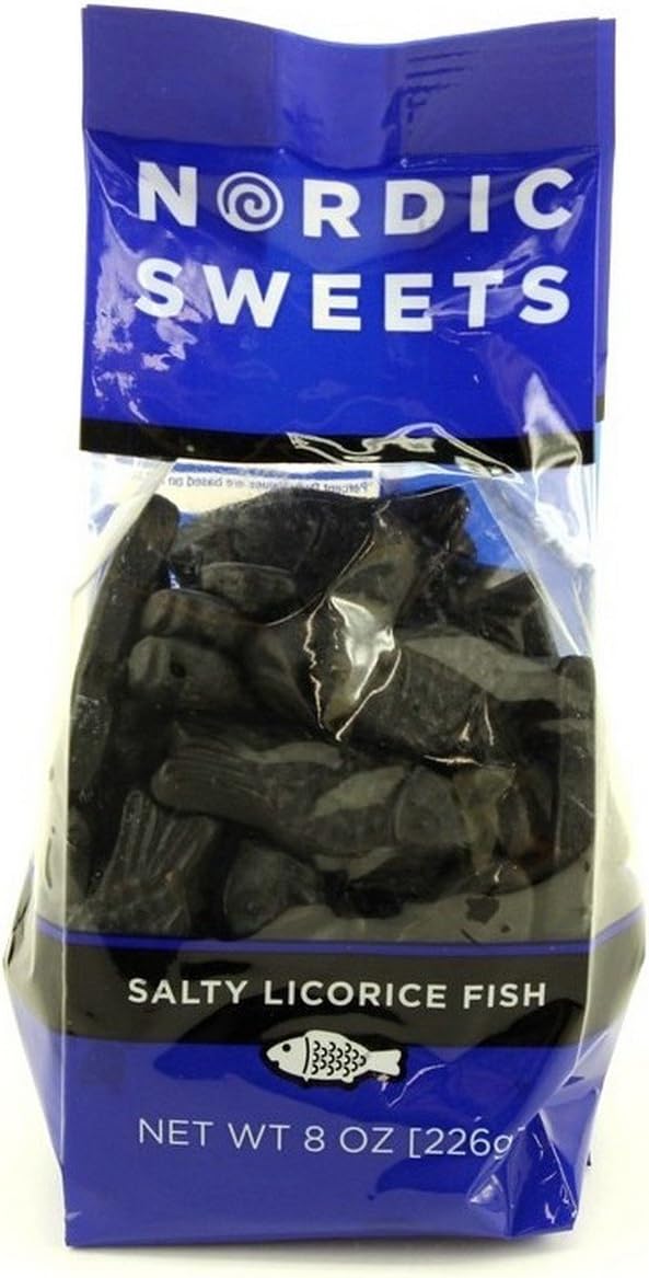Nordic Sweets Salty Licorice Fish (8 ounce)