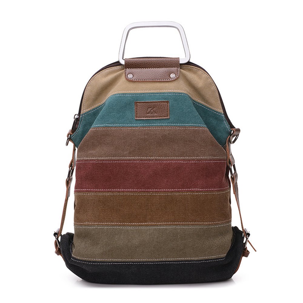 EZESO Mujeres Vintage Mochila Escolar Daypacks damas mochila casual bolso bolsos mochila Para el trabajo escolar vacaciones viajes senderismo camping actividades (Retro)