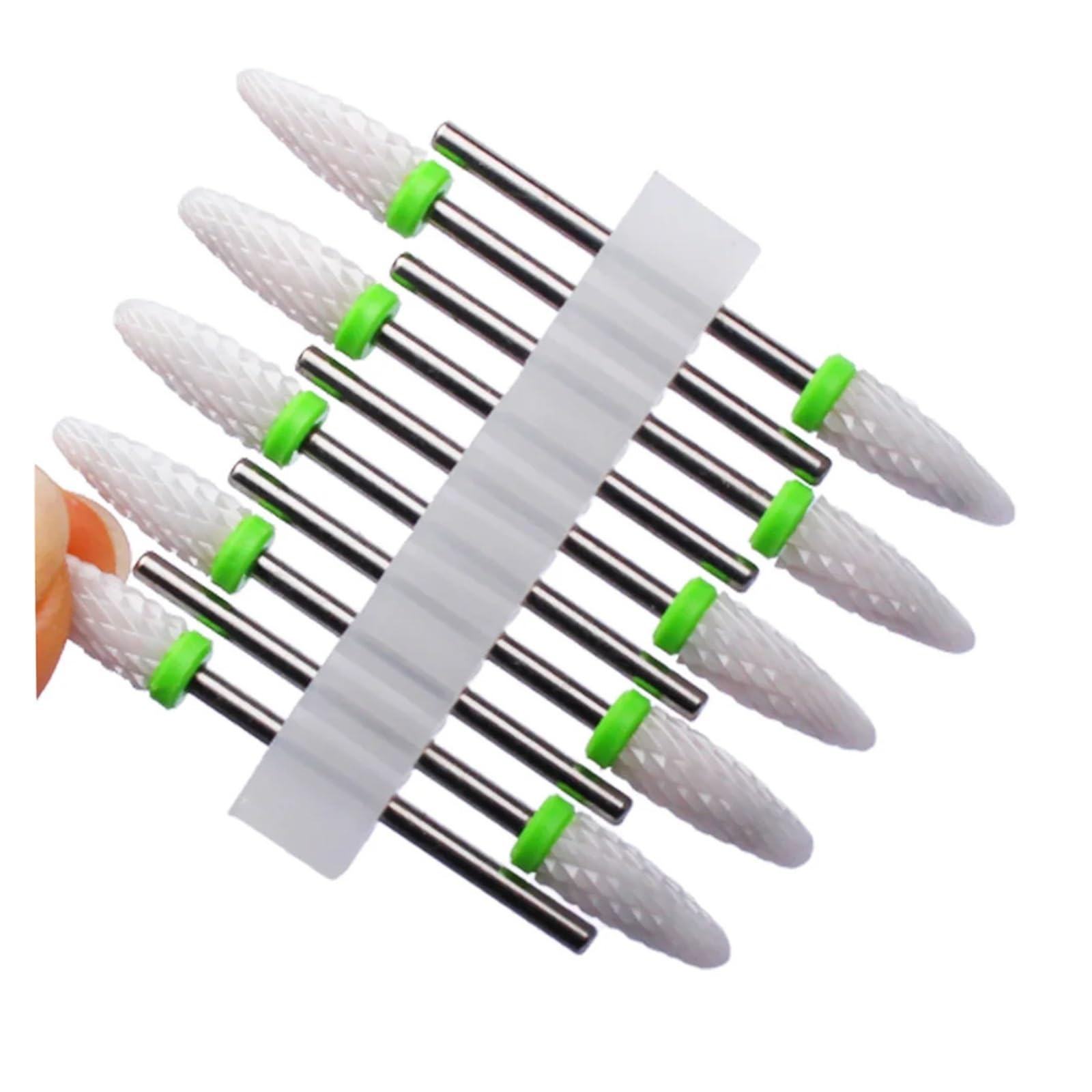 Set di punte per unghie, set di punte per manicure, confezione da 10 punte per unghie in metallo duro per manicure, rimozione smalto gel, multicolore (n. 40)