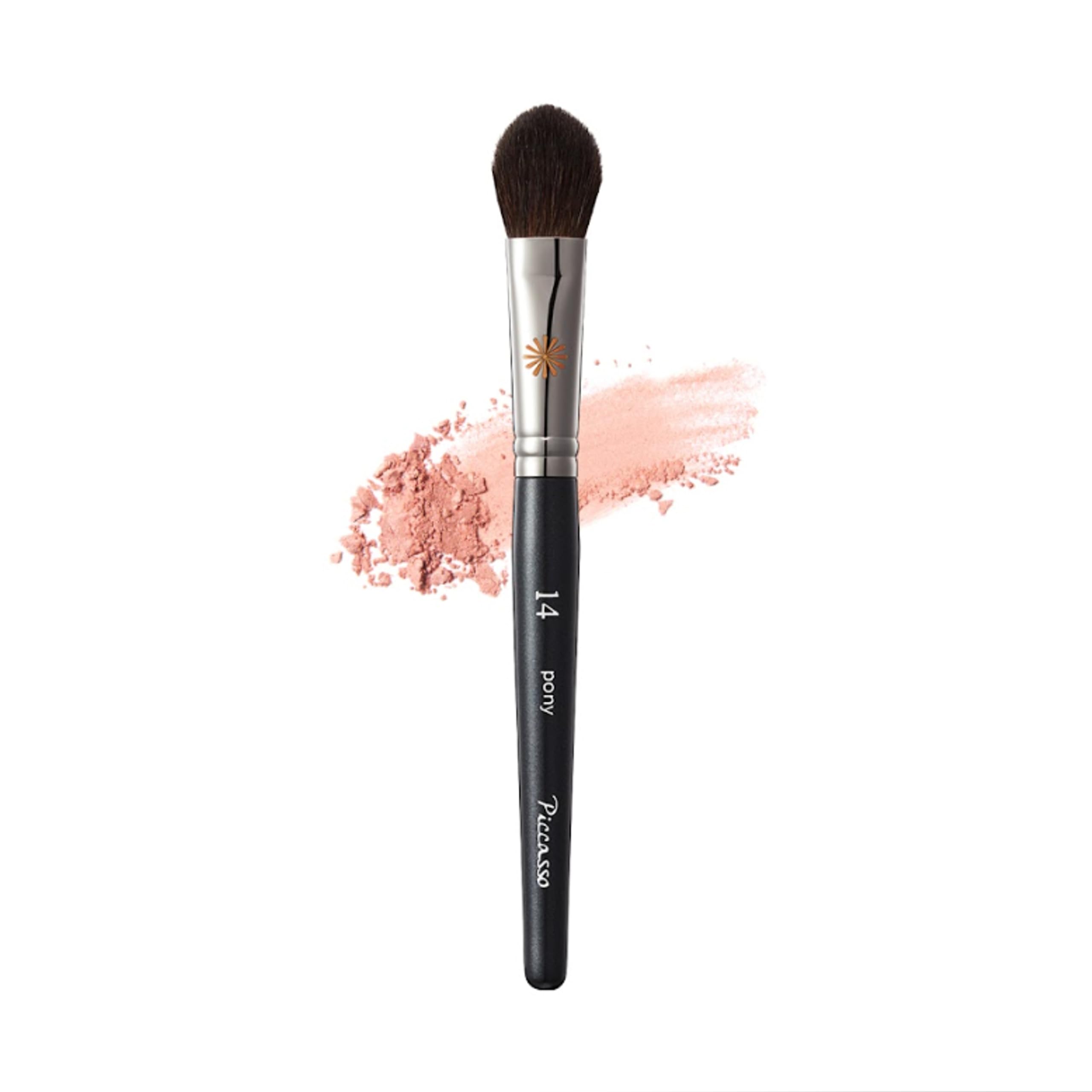 Picasso PONY14 Cheek Brush, Soft Watercolor Cheek with Natural Blood Tone, Korean Cosmetics, 100% Goat Wool, Highlighter Brush, Makeup Brush, Cosmetic Brush, Pony Collaboration, Authentic Product : Be
