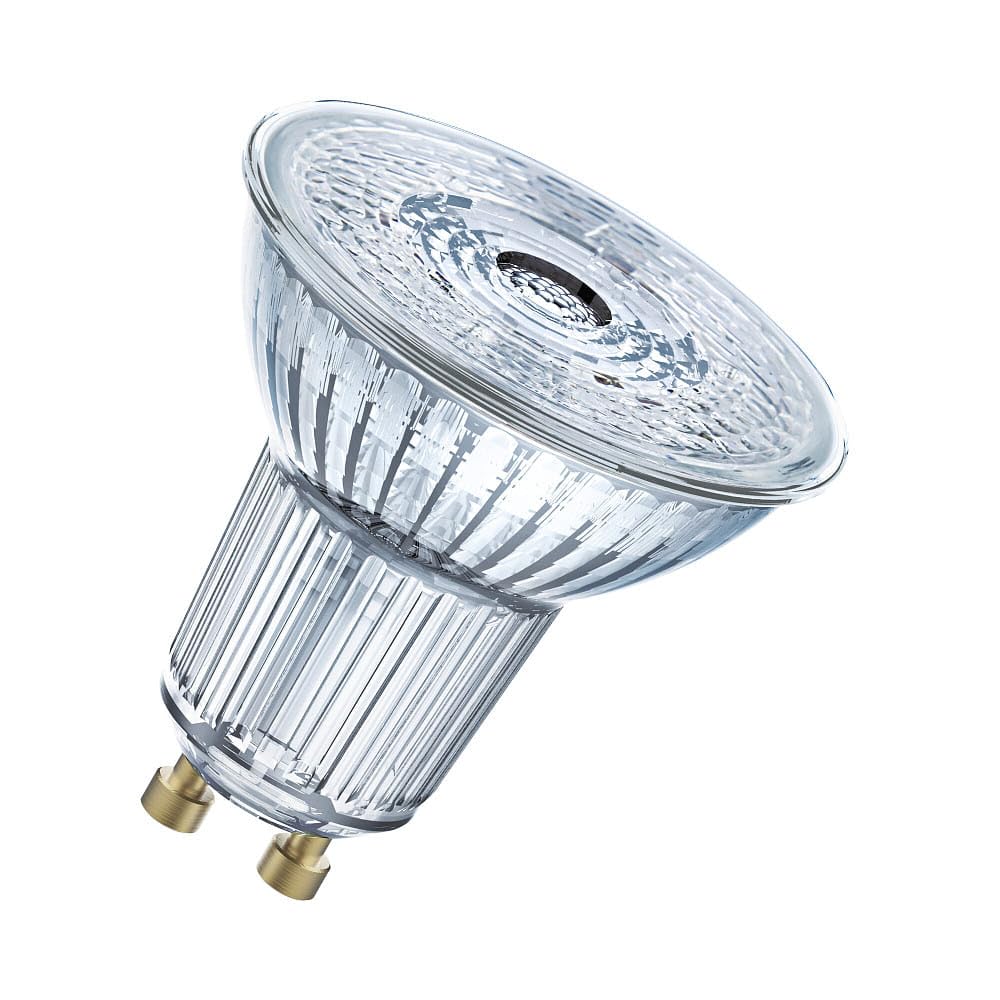 OSRAM Dimmable LED Reflector Bulbs with GU10 Base | Energy Saving 50W Replacement Ultra Long Life (15,000H) Beam Angle 36° Cool White | PAR16 50 36° 4.5W/4000K GU10 in 5-Pack