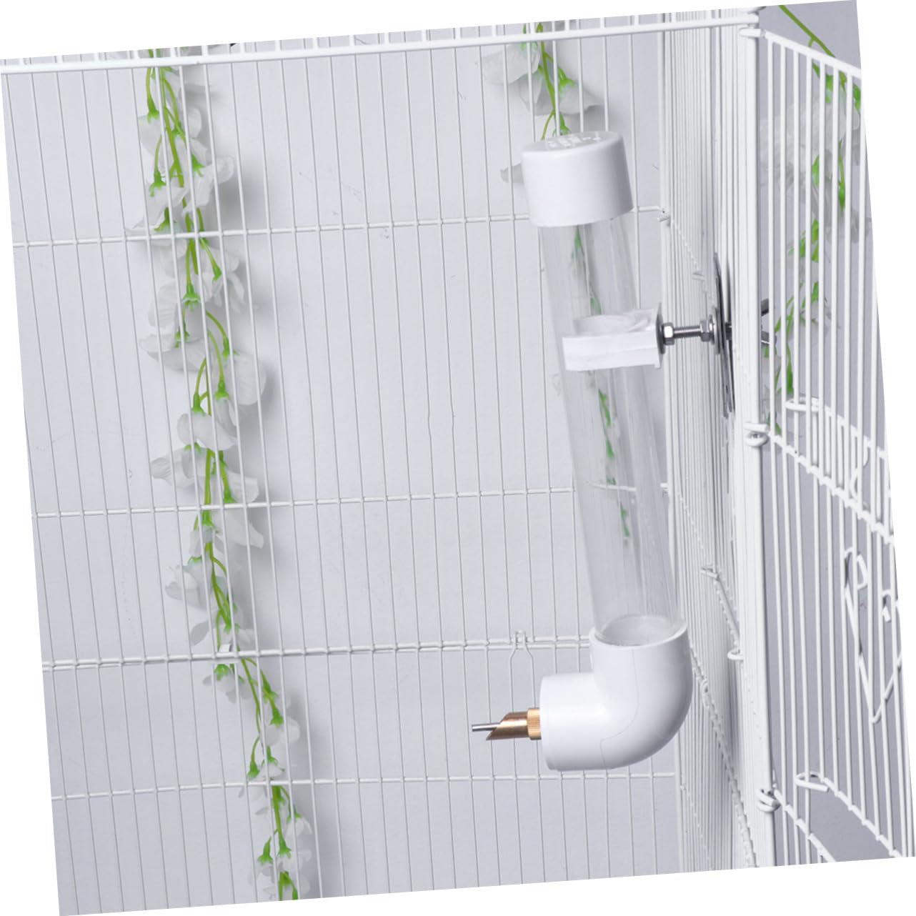 VANZACK Ciotola per Acqua per Pappagalli Distributore Automatico d Acqua per Animali Domestici da Appendere al Muro per Pappagalli di Media e Grande Realizzato in Plastica Resistente Facil
