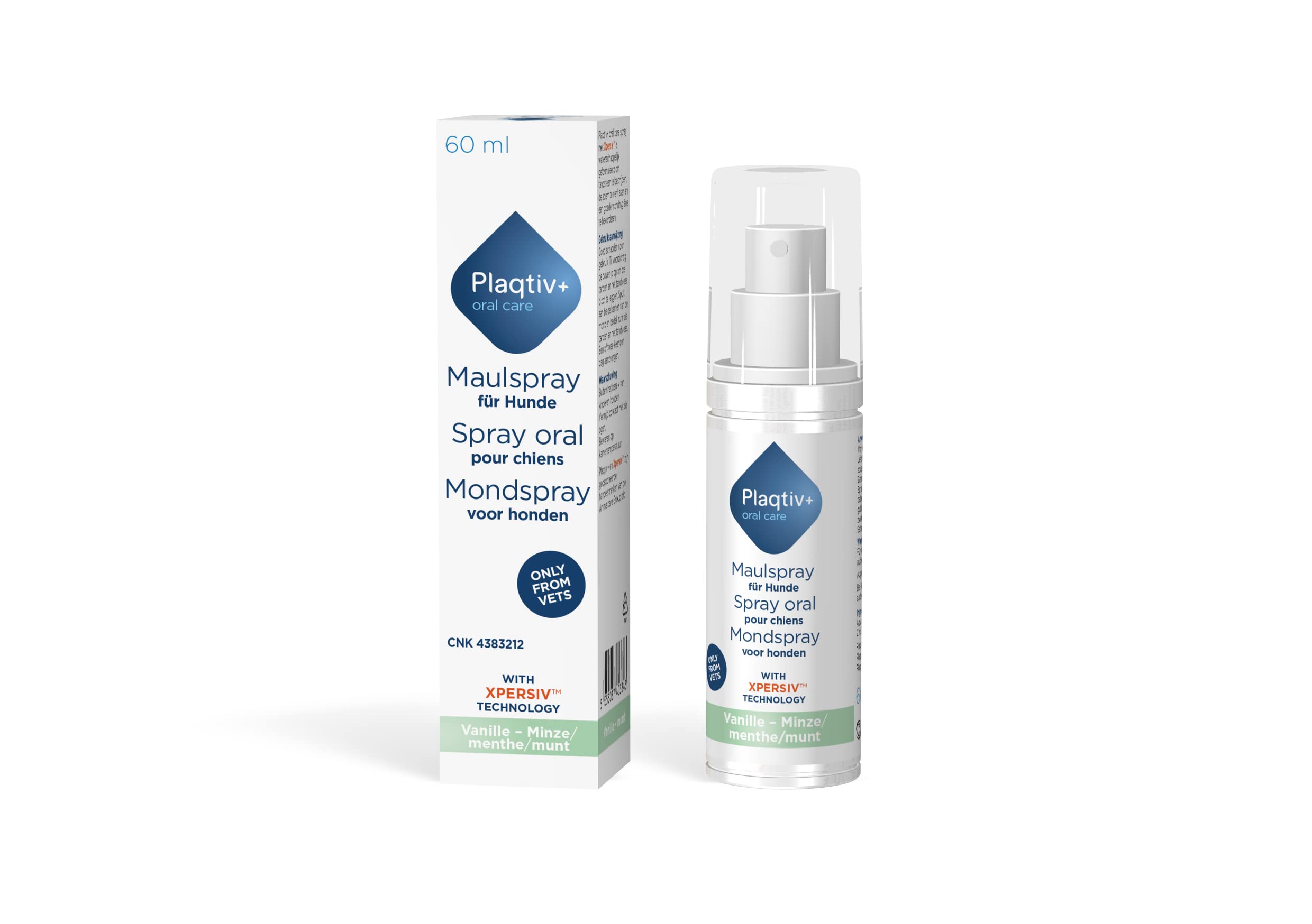 Spray de boca | botella de 60 ml | producto de cuidado para perros | puede contribuir a una buena higiene bucal | puede ayudar a inhibir la formación de sarro