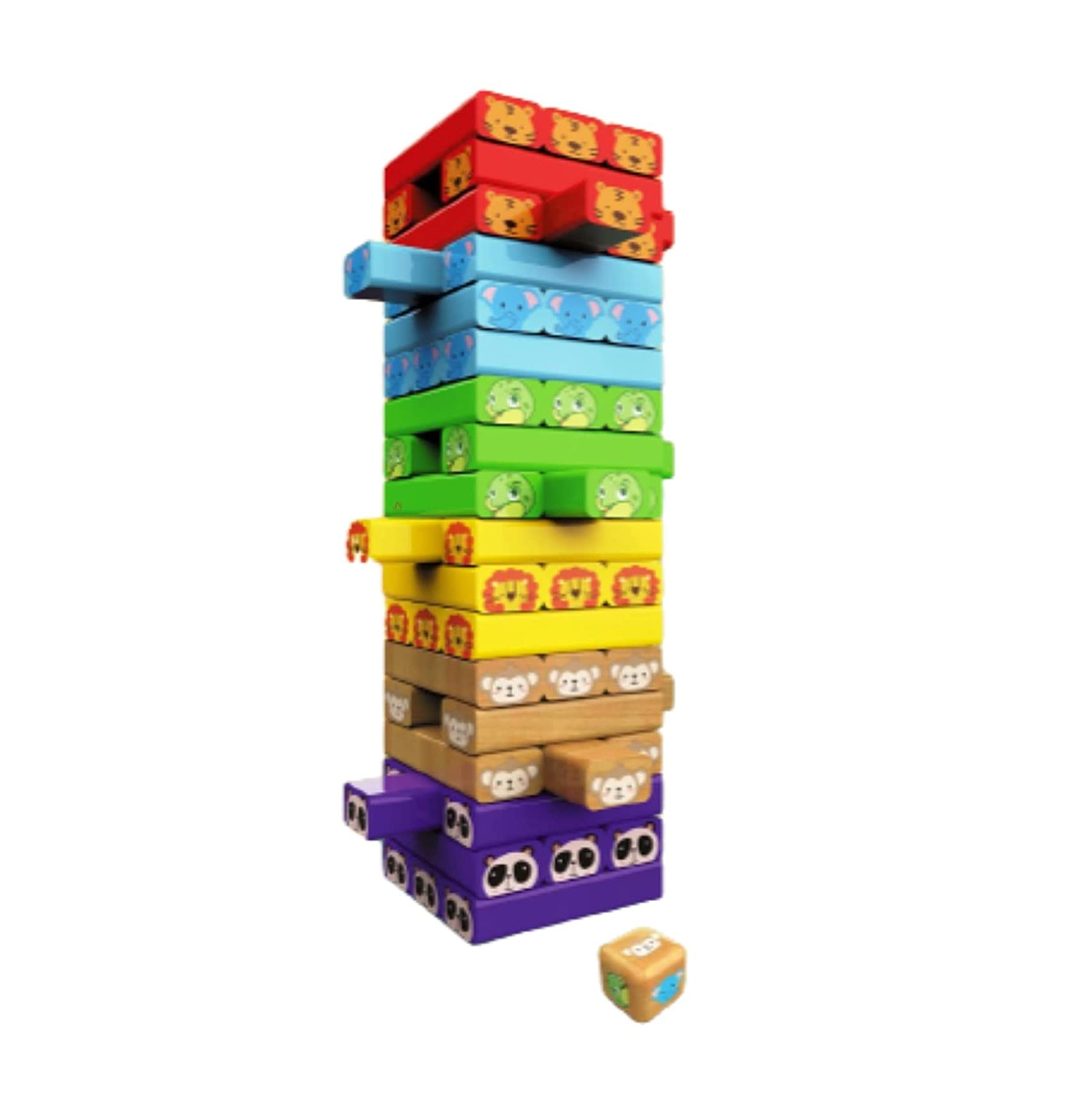 NTW Stacking Tower Block Game, 54 PCS Animal Printed Stacks, Multicolor (B094YR7YLX) Amazon Price History, Amazon Price Tracker