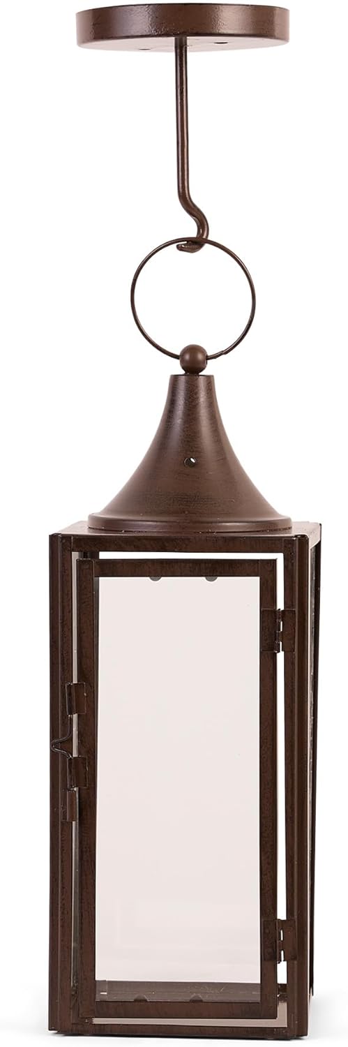 Zings & Thingz Classic Garden Candle Lanterns for Indoor & Outdoor Use, Decorative Light Home Decor, 11.75" Tall, Gatehouse