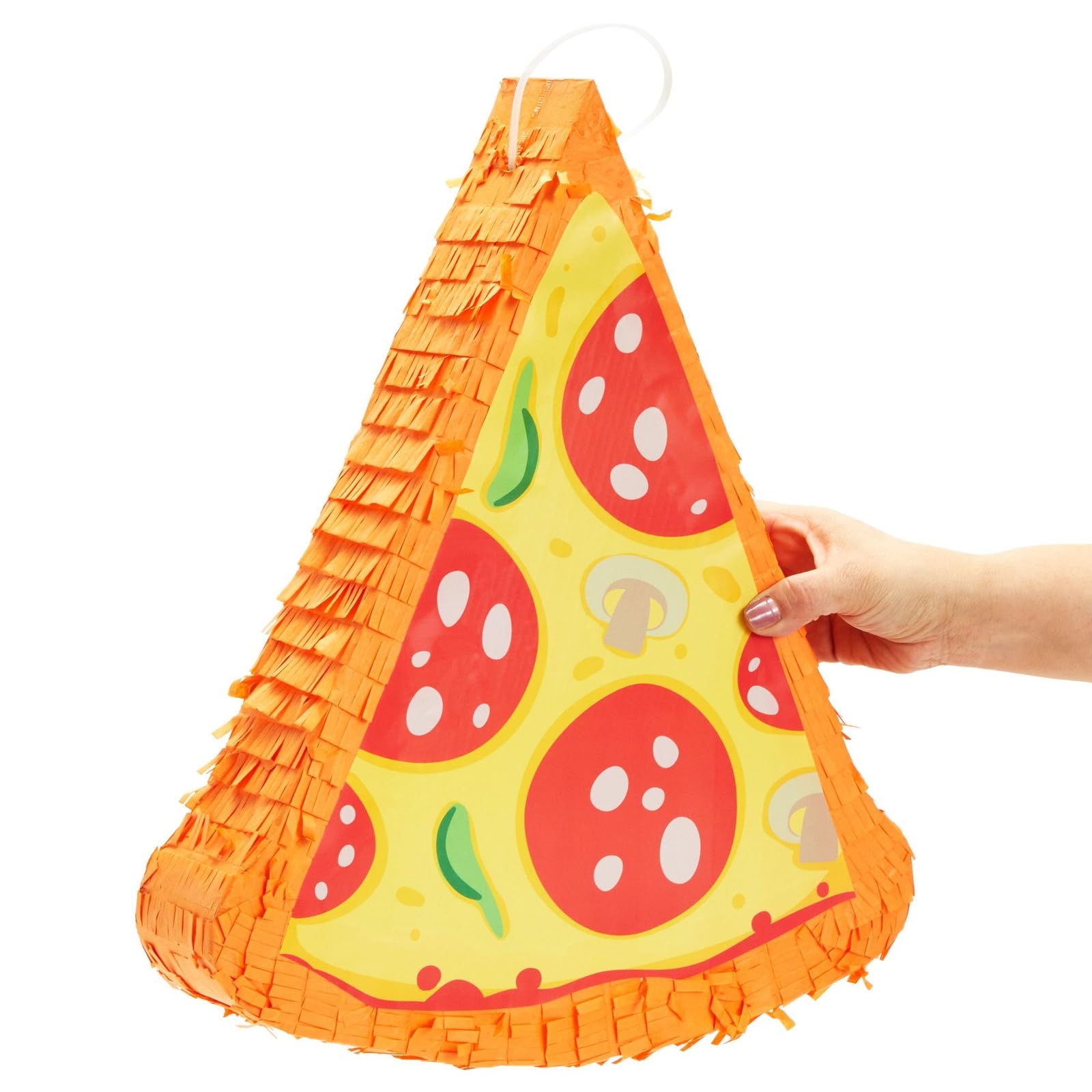 Pinata per pizza piccola per decorazioni per feste e compleanni (41,5 x 33,5 x 7,6 cm)