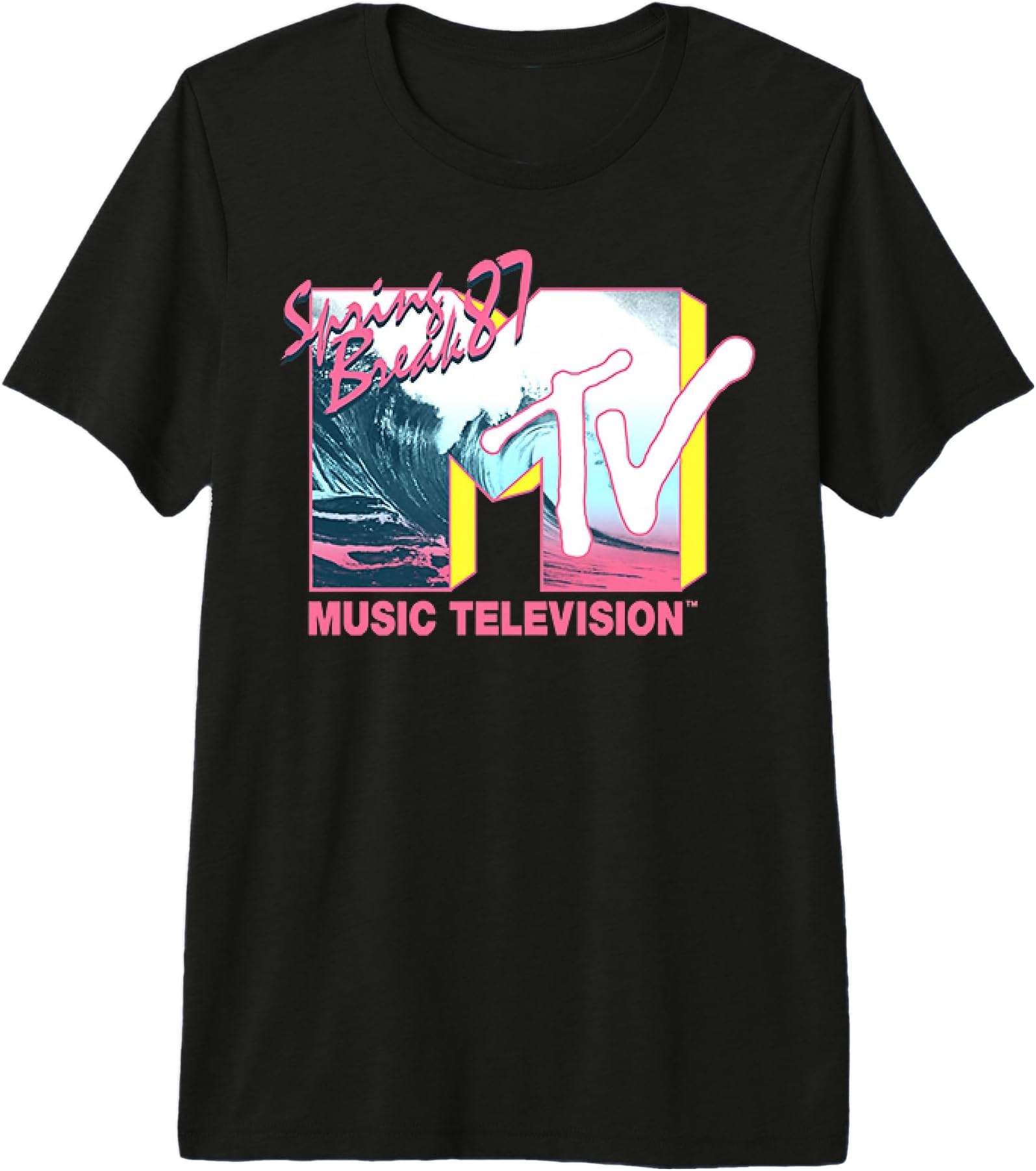 Logo Spring Break 1987 Throwback Premium Tri-blend T-Shirt