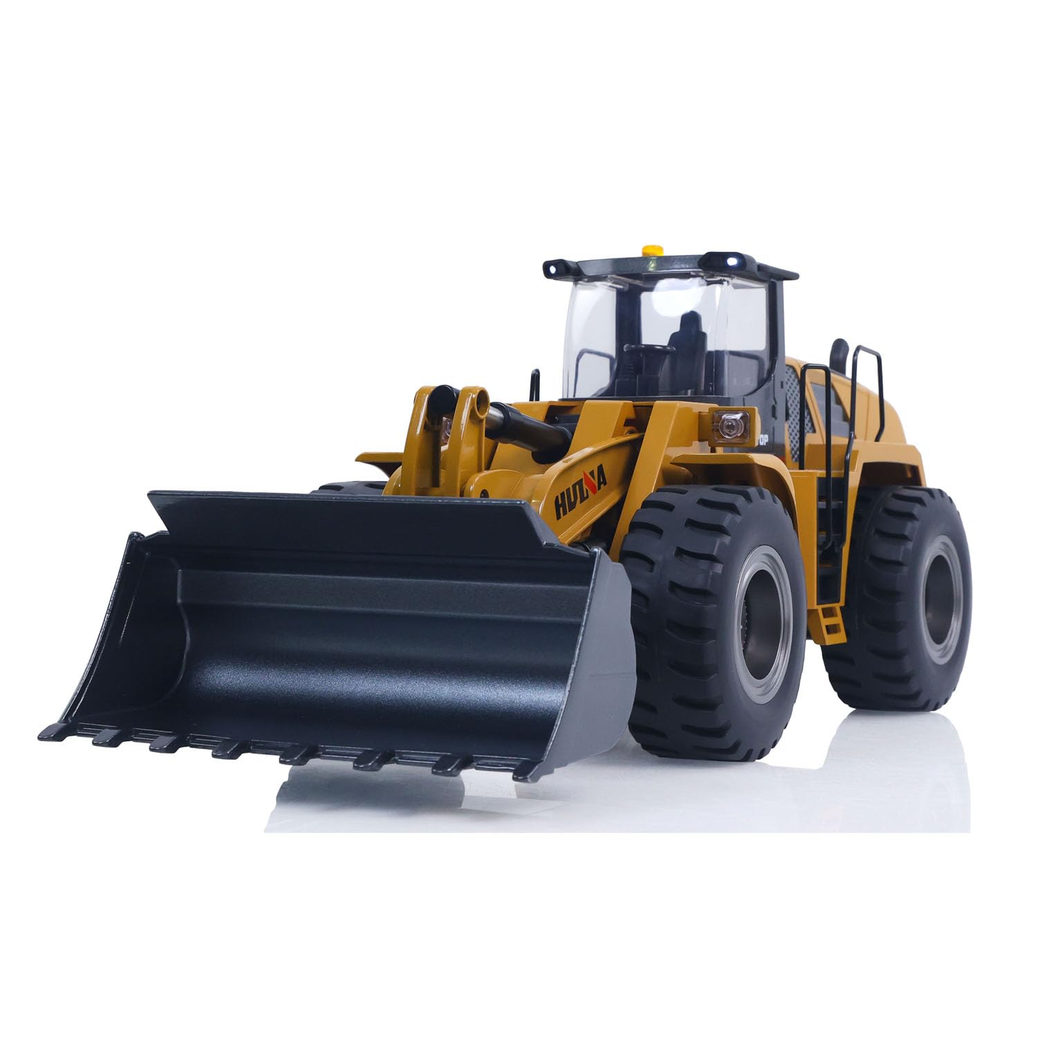 1/14 HUINA Giocattoli 2.4G 10CH Radio Controlled Loader 1583 Sistema di Sollevamento Elettrico Luci Suono RC Costruzione Veicoli Assemblati