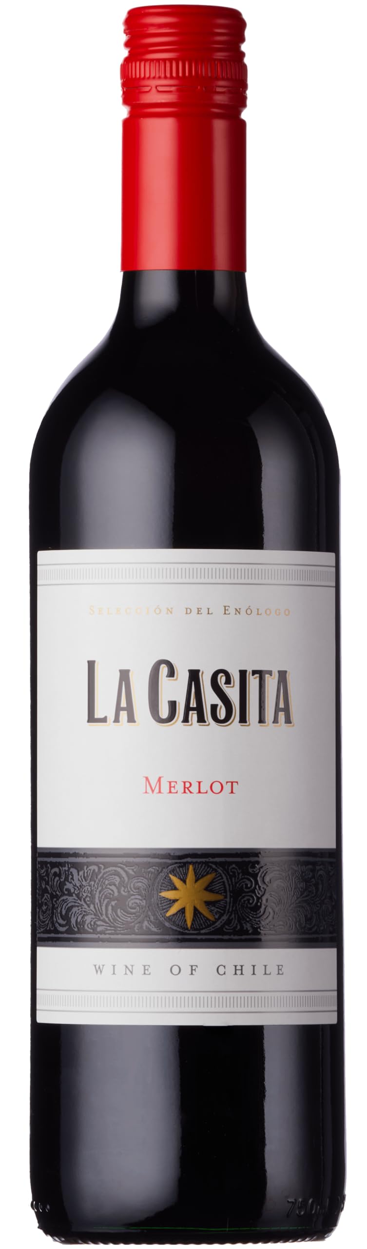 La Casita Merlot Red Wine 75cl – Central Valley, Chile | 11% ABV | Juicy Plum, Black Cherry & Gentle Oak Spice | Vegan-Friendly | Smooth, Approachable Red Perfect with Pasta & Pizza