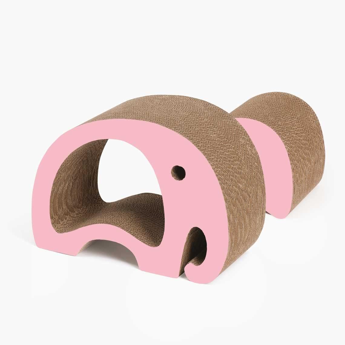 Catit Rascador Zoo - Elefante 2 en 1, Rosa