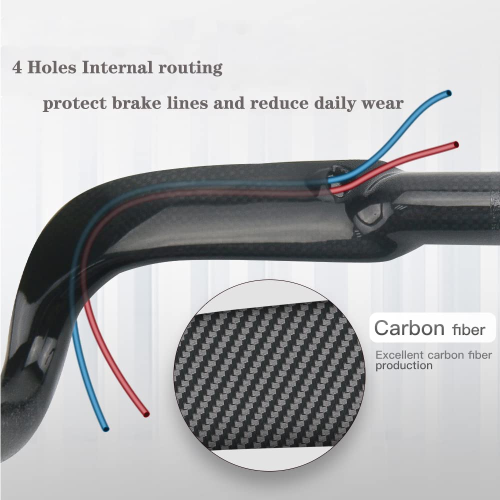guidon velo route,RXL SL guidon en carbonne velo de route 1-1/4"routage interne UD mat 440mm