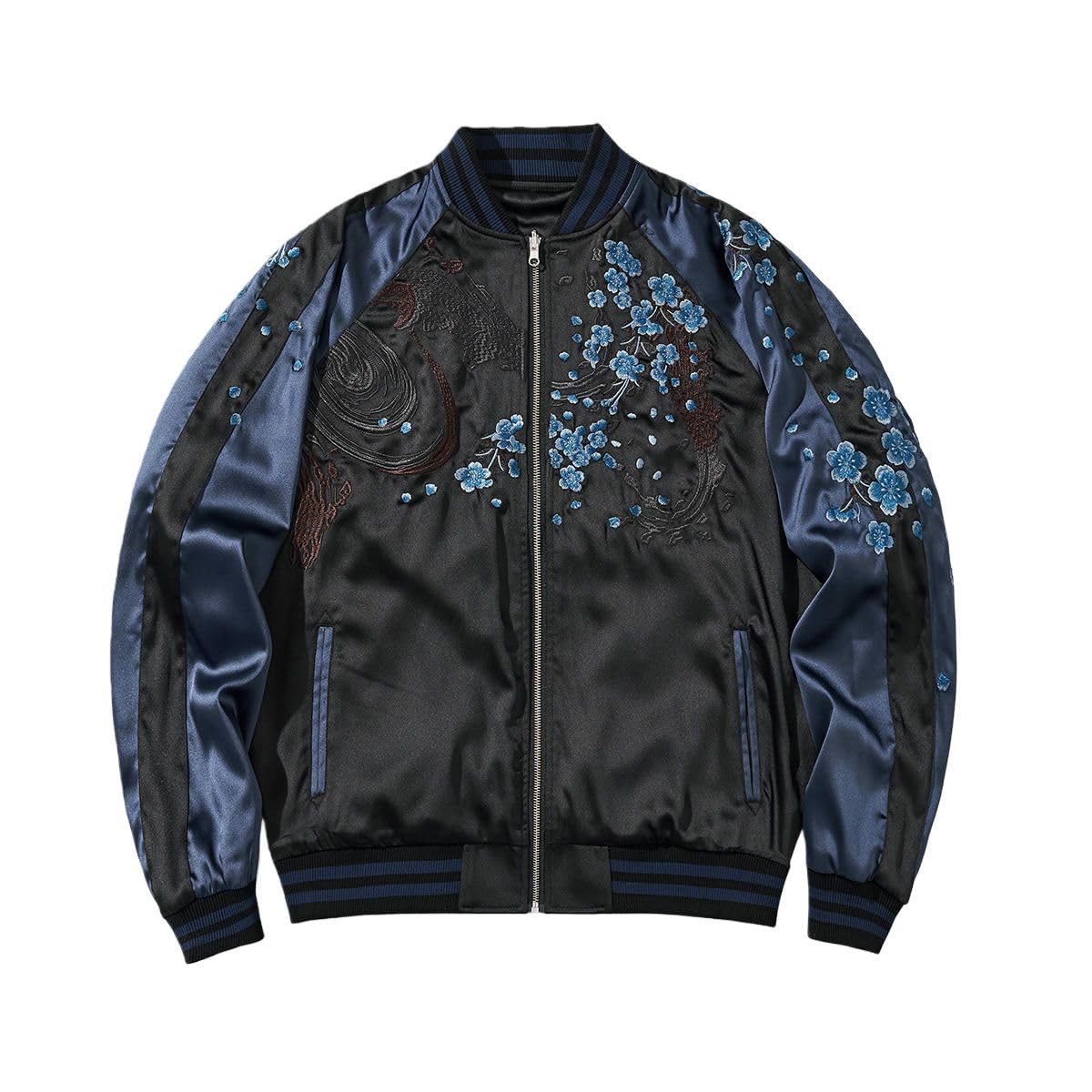 Chaqueta de béisbol para hombre estilo callejero chino bordado estilo casual de moda