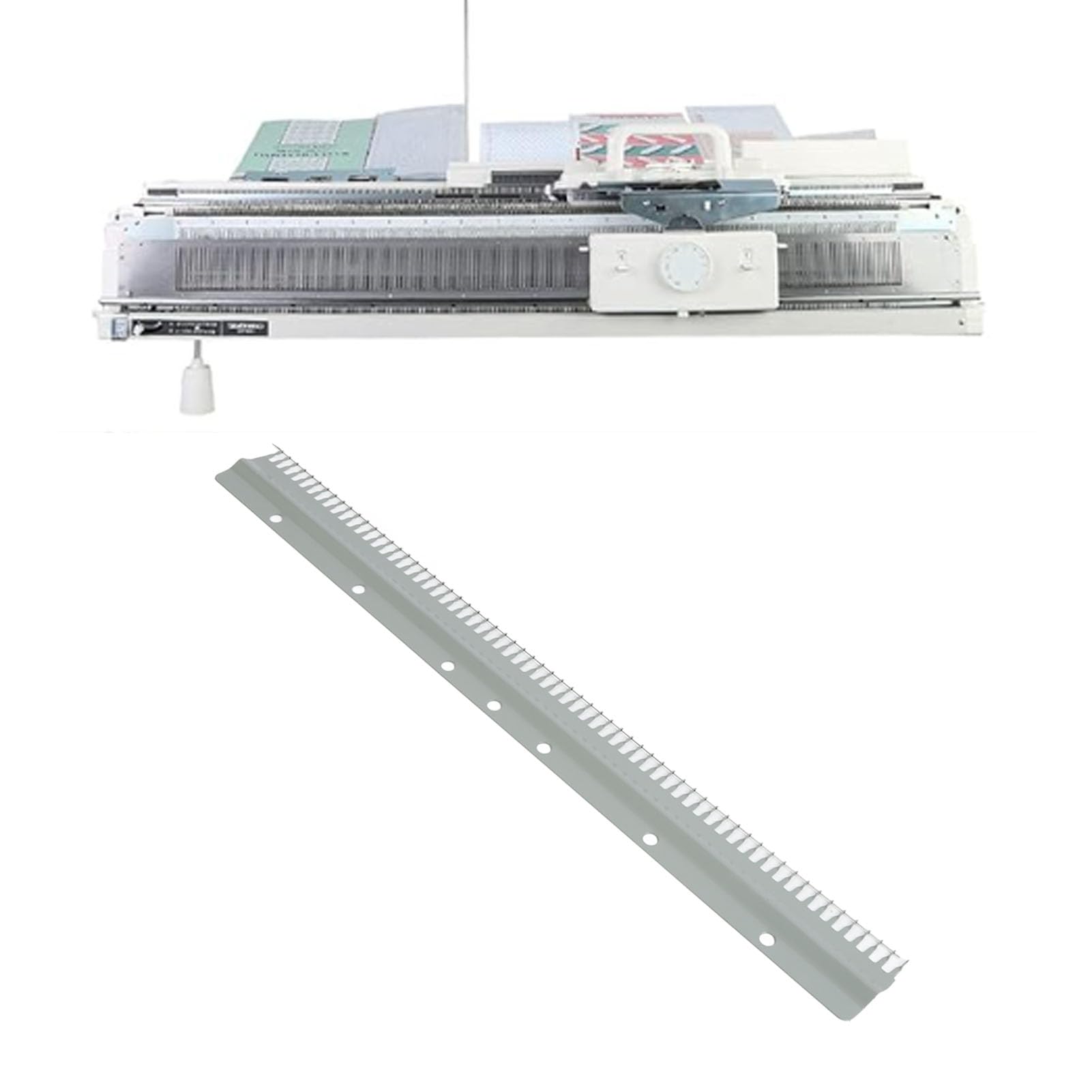 Cast On Comb Replacement Metal Knitting Machine Needle Comb Professional Premium Craftsmanship for Silver Reed SR155 SR151 KR260 Knitting Machines 1 pc (Short 58cm / 22.8inch)