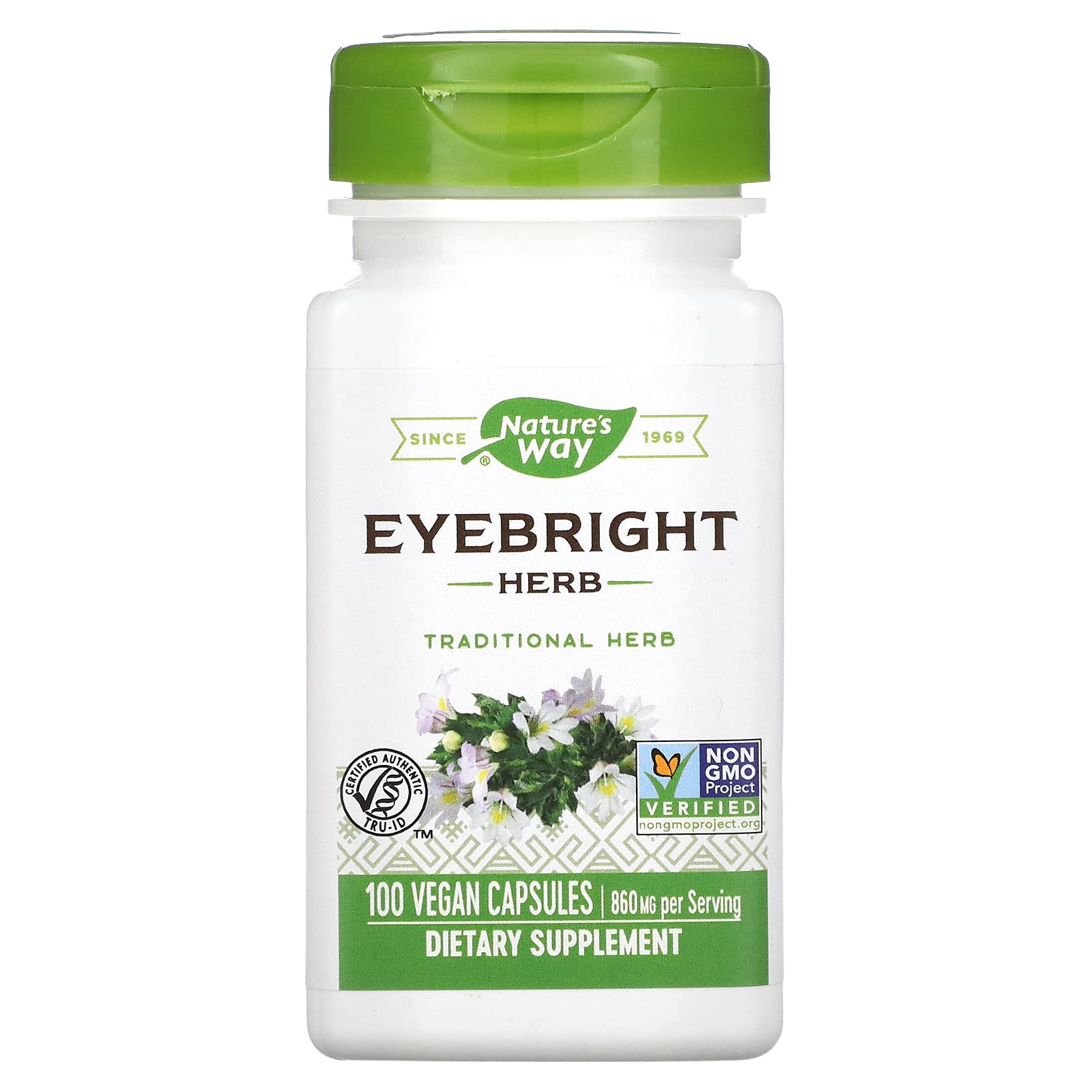 Natures Way Eyebright Herb, 430mg, 100 Capsules (Pack of 2) (B001E12BO2) Amazon Price History, Amazon Price Tracker