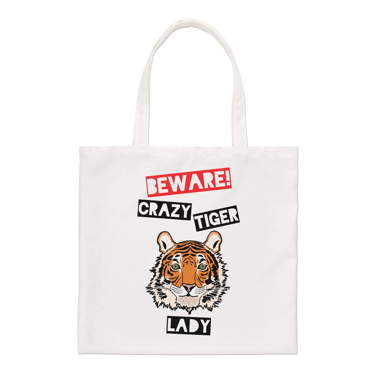Beware Crazy Tiger Lady Regular Tote Bag