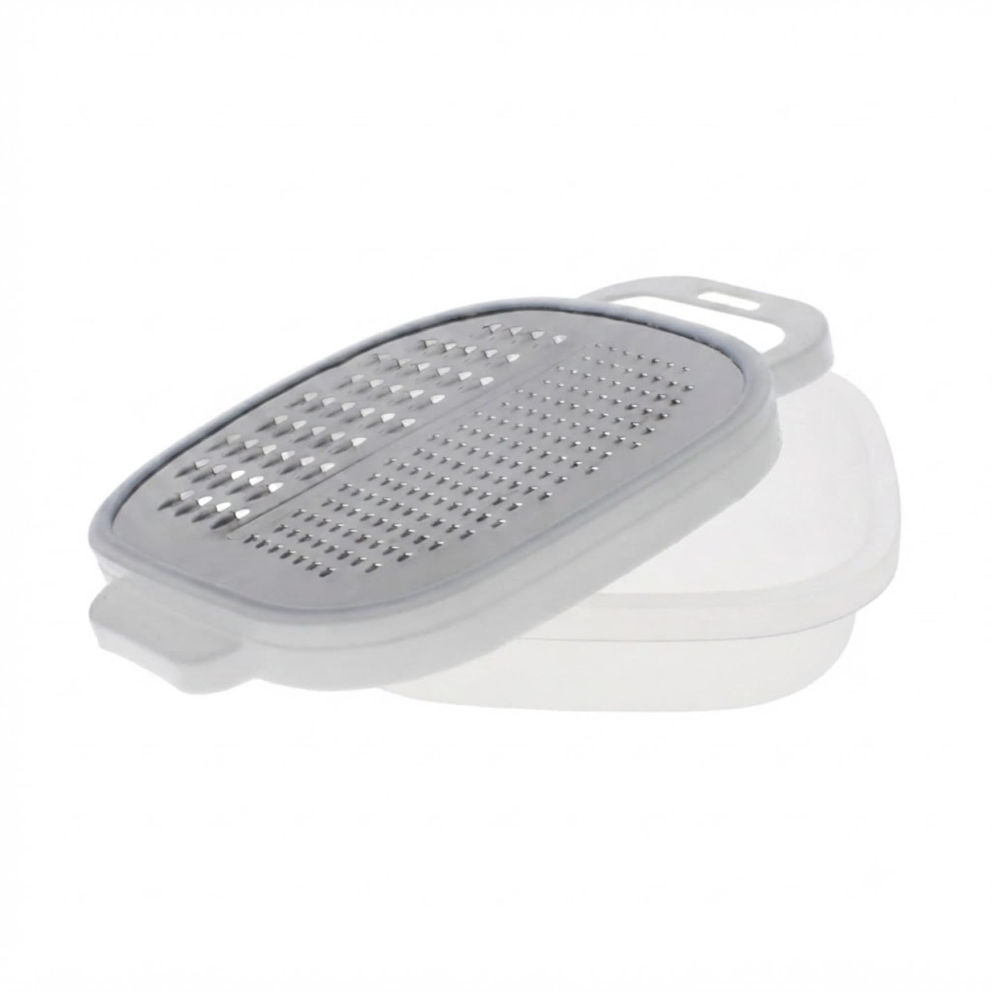 Double Sided Grater with Catch Container | Stainless Steel Food Grater for Cheese, Vegetables & Fruits with Storage Box