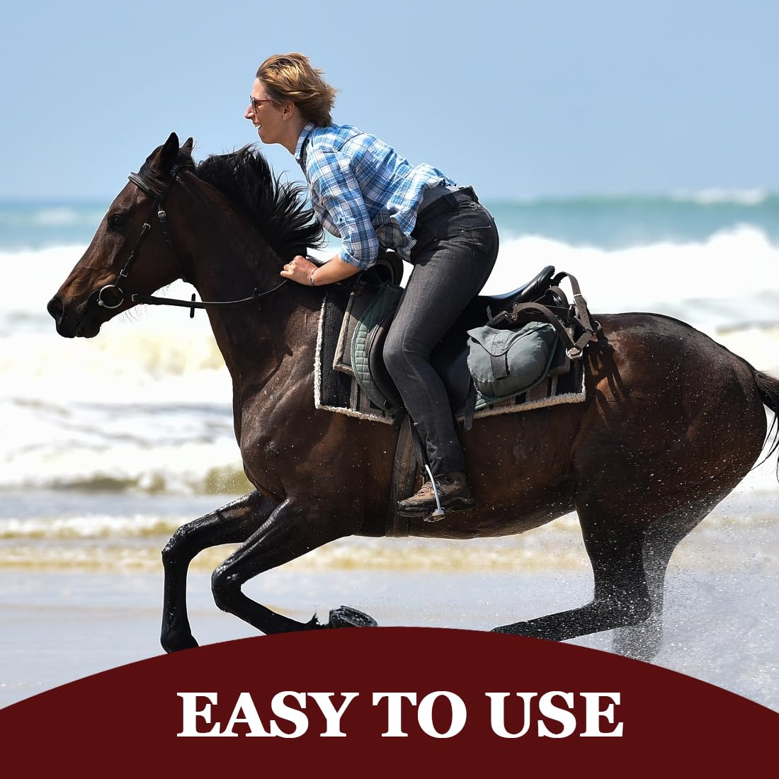 Latigo de Cuero PU para Caballos Herramienta de Entrenamiento, Accesorios para Disfraces
